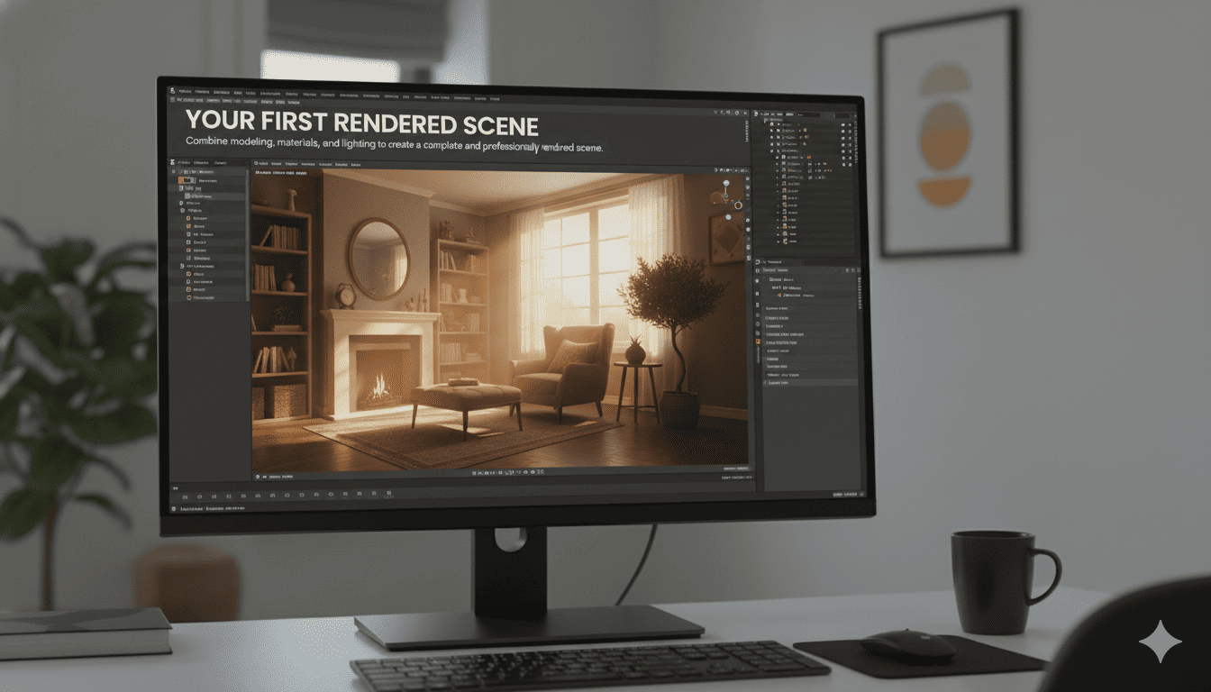 Din første 3D scene kursus